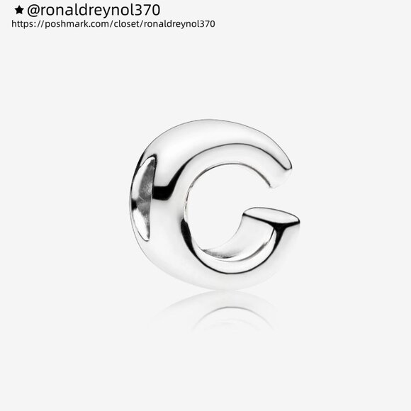 Pandora Letter C Alphabet Charm - Picture 2 of 6